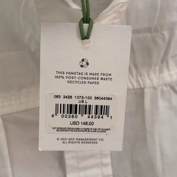 NWT AE77 American Eagle Premium Button Down Blouse - Picture 7 of 12